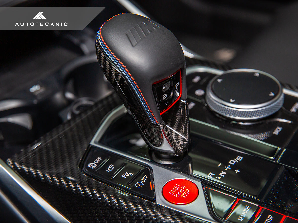 AutoTecknic Dry Carbon Gear Selector Cover - G8X M3/ M4 (ATK-BM-0323-G8X)