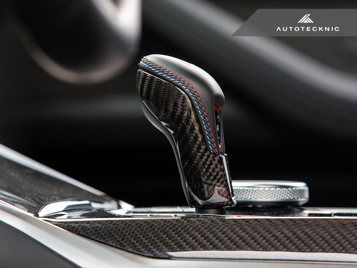AutoTecknic Dry Carbon Gear Selector Cover - F91/ F92/ F93 M8 (ATK-BM-0323-F9X)