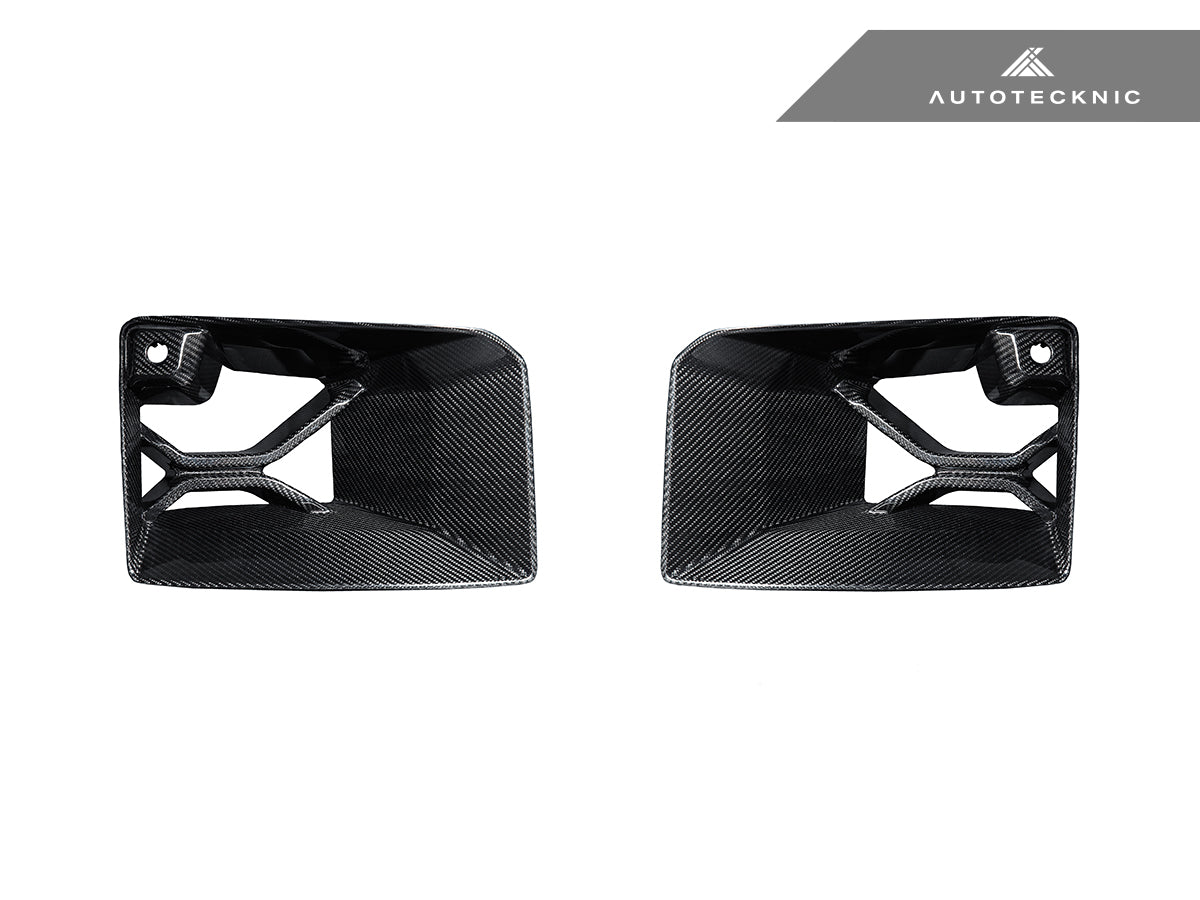 Juego de ventilación inferior para parachoques delantero AutoTecknic Dry Carbon Podium - G87 M2 