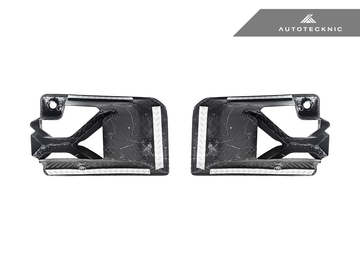 Juego de ventilación inferior para parachoques delantero AutoTecknic Dry Carbon Podium - G87 M2 