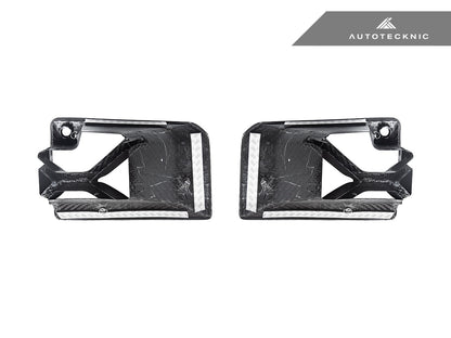 Juego de ventilación inferior para parachoques delantero AutoTecknic Dry Carbon Podium - G87 M2 