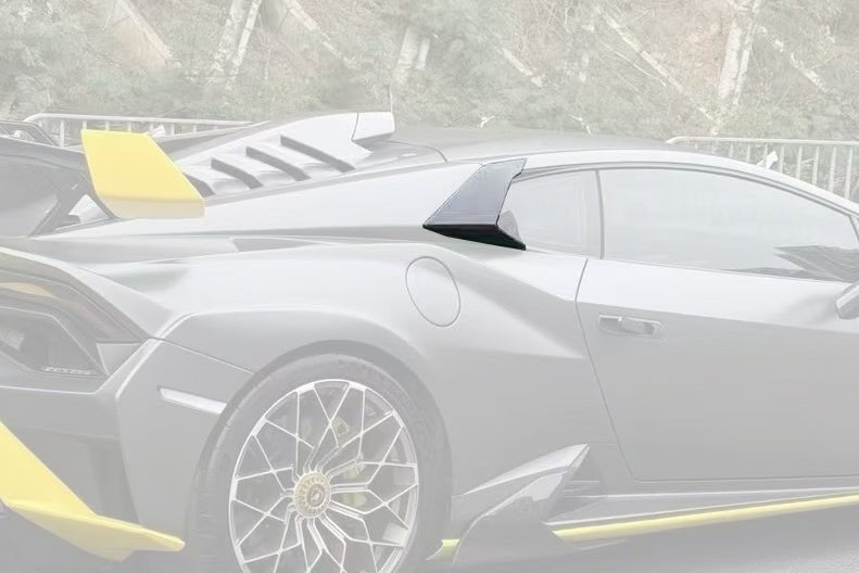 Carbonado Aero Autoclave Carbon Fiber Quarter Window Scoops | 2021 - 2024 Lamborghini Huracan STO - 1