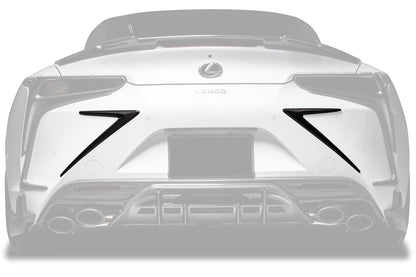 Carbonado Aero 2018-2026 Lexus Carbon Fiber Rear Bumper Trims Carbonado (RW) Fits :LC500, LC500H