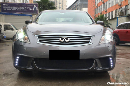 Carbonado 2010-2013 Infiniti G25   G37 Sedan WD Style Front Bumper with Led Light