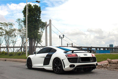 Carbonado 2006-2015 Audi R8 Coupe DPGT Style Carbon Fiber Trunk Spoiler Wing