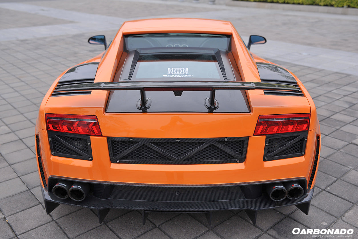 Carbonado OE Style Engine Hood Hatch USE ORIGINAL GLASS | 2004-2008 Lamborghini Gallardo Coupe, Gallardo SE, Superleggera
