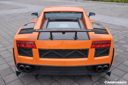 Carbonado OE Style Engine Hood Hatch USE ORIGINAL GLASS | 2004-2008 Lamborghini Gallardo Coupe, Gallardo SE, Superleggera