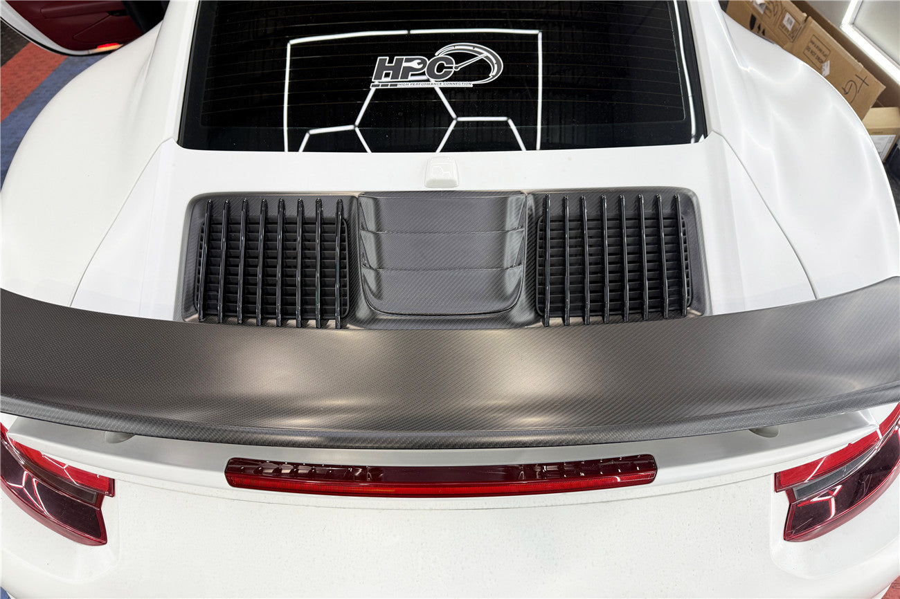 Carbonado 2016-2019 Porsche 911 991.2 Turbo Turbo S Carbon Fiber Engine Hood Vent