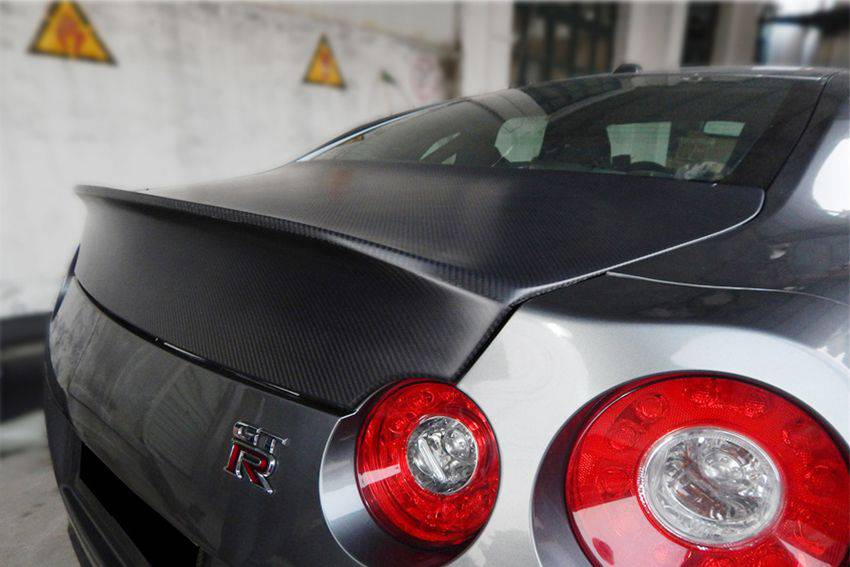 Baúl de fibra de carbono estilo Nissan GTR R35 CBA DBA EBA AMS (2008-2025)