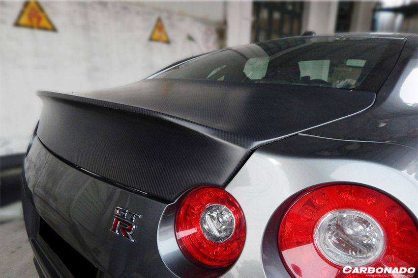 Baúl de fibra de carbono estilo Nissan GTR R35 CBA DBA EBA AMS (2008-2025)