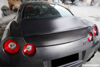 Baúl de fibra de carbono estilo Nissan GTR R35 CBA DBA EBA AMS (2008-2025)