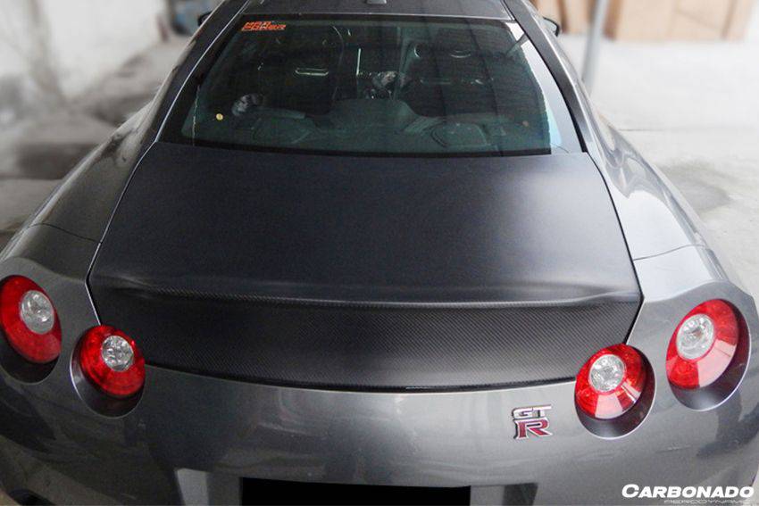 Baúl de fibra de carbono estilo Nissan GTR R35 CBA DBA EBA AMS (2008-2025)