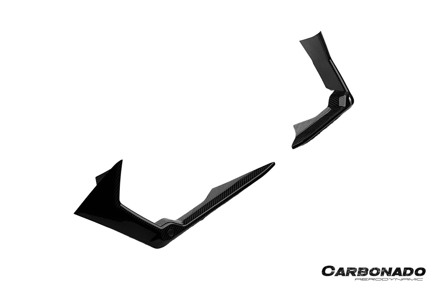 Molduras de ventilación del parachoques delantero de fibra de carbono estilo autoclave Lamborghini Revuelto Carbonado 2023-UP