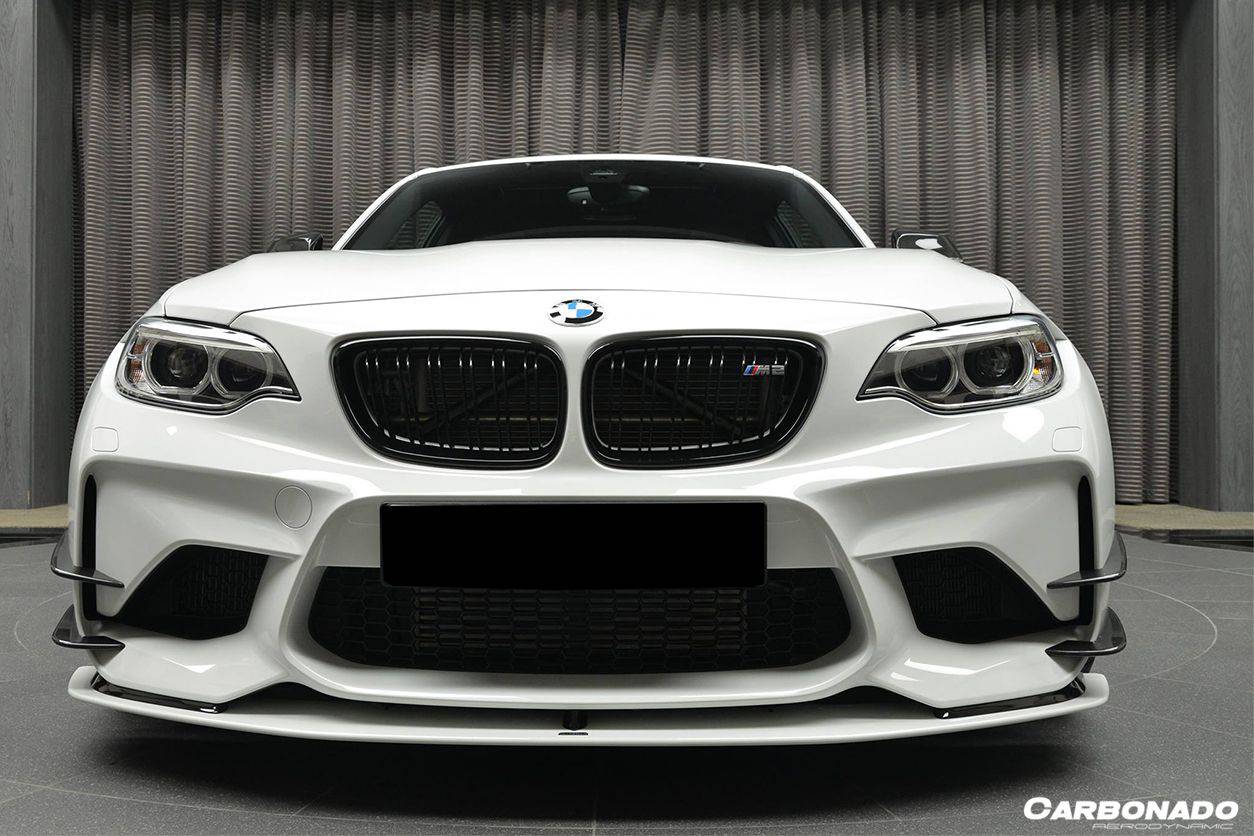 Borde delantero de fibra de carbono estilo AC para BMW M2 M2C F87 Carbonado 2016-2021