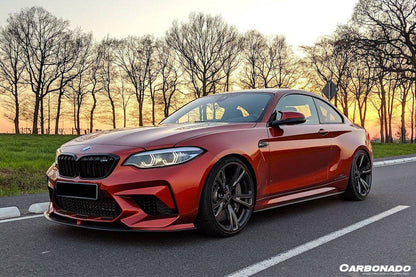 Borde delantero de fibra de carbono estilo AC para BMW M2 M2C F87 Carbonado 2016-2021