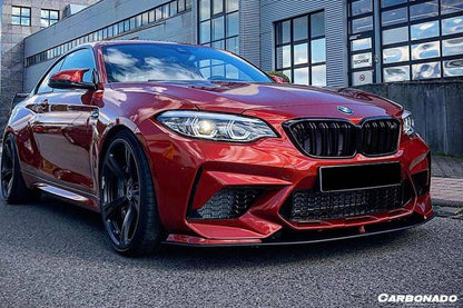 Borde delantero de fibra de carbono estilo AC para BMW M2 M2C F87 Carbonado 2016-2021