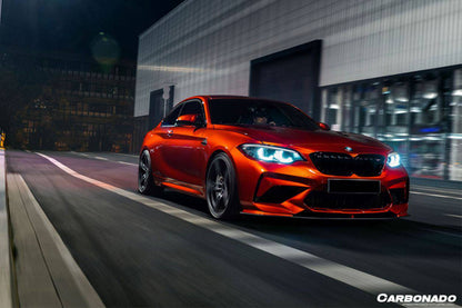 Borde delantero de fibra de carbono estilo AC para BMW M2 M2C F87 Carbonado 2016-2021