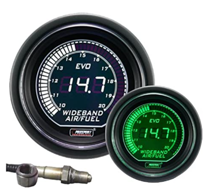 Prosport 2-1/16" EVO Wideband White/Green Digital Air Fuel Ratio kit-