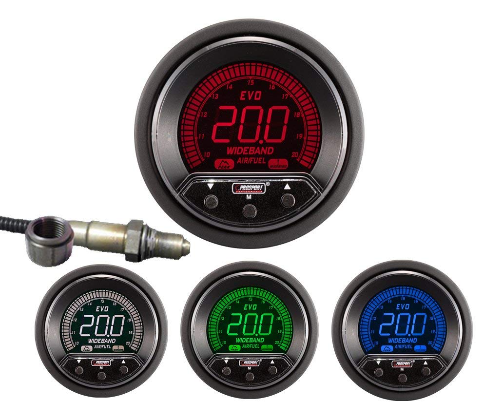 Kit de relación aire-combustible digital de banda ancha Prosport 2-1/16" Premium EVO 