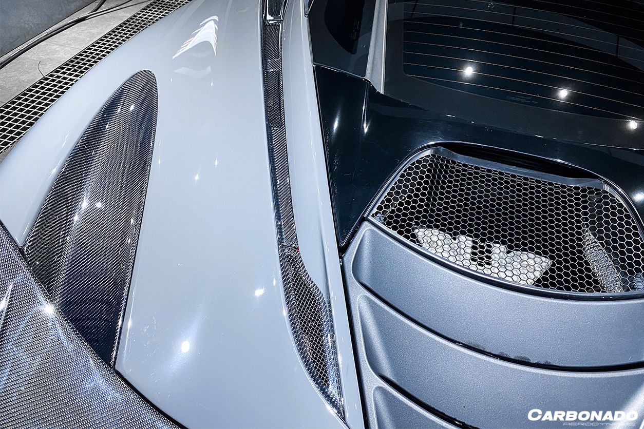 Carbonado 2017-2022 McLaren 720S OEM Style Carbon Fiber Rear Trunk Air Intake Vents Replacement
