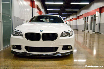 Carbonado 2011-2016 BMW F10 5 Series M-Tech AK Style Carbon Fiber Front Lip