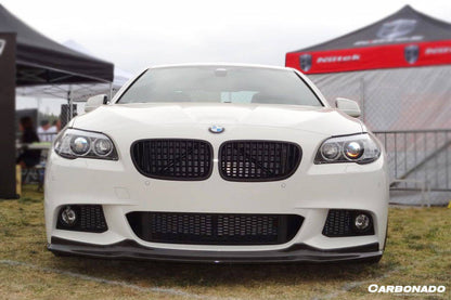 Carbonado 2011-2016 BMW F10 5 Series M-Tech AK Style Carbon Fiber Front Lip
