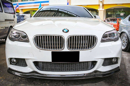 Carbonado 2011-2016 BMW F10 5 Series M-Tech AK Style Carbon Fiber Front Lip