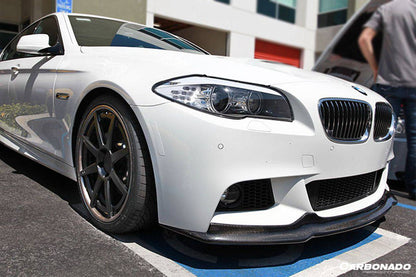 Carbonado 2011-2016 BMW F10 5 Series M-Tech AK Style Carbon Fiber Front Lip