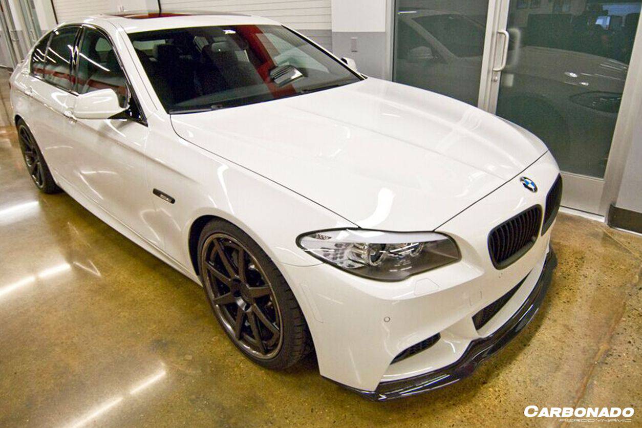 Carbonado 2011-2016 BMW F10 5 Series M-Tech AK Style Carbon Fiber Front Lip