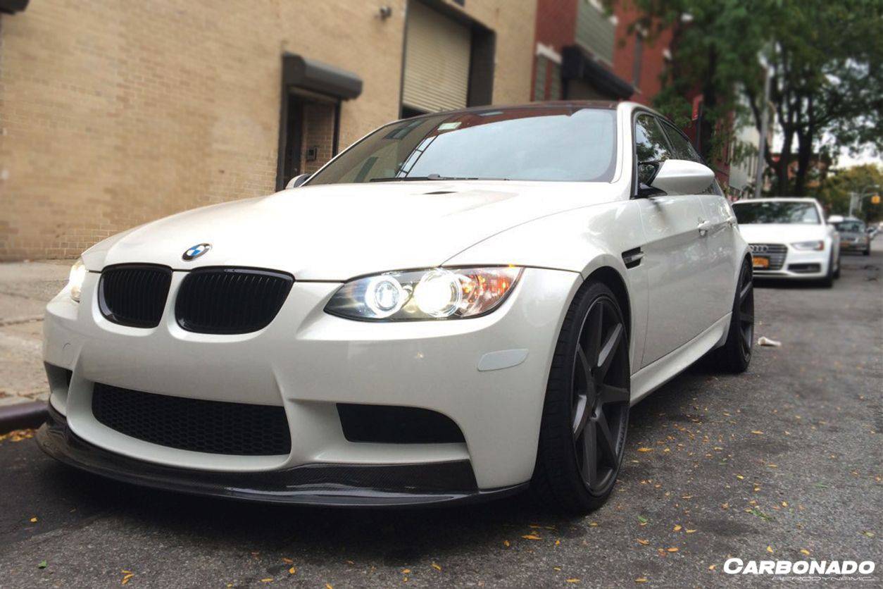 Carbonado 2008-2012 BMW M3 E90  E92  E93 AKM Style Carbon Fiber Front Lip