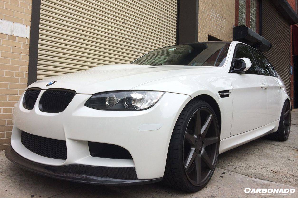 Carbonado 2008-2012 BMW M3 E90  E92  E93 AKM Style Carbon Fiber Front Lip