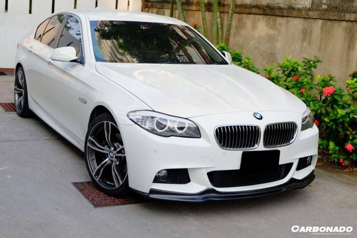 Carbonado 2011-2016 BMW F10 5 Series M-Tech AK Style Carbon Fiber Front Lip