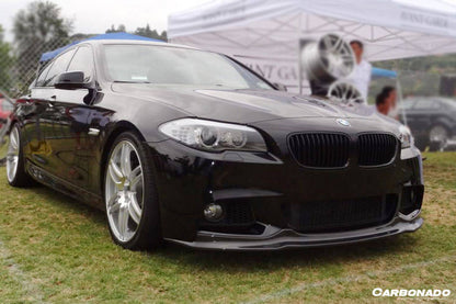Carbonado 2011-2016 BMW F10 5 Series M-Tech AK Style Carbon Fiber Front Lip