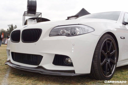 Carbonado 2011-2016 BMW F10 5 Series M-Tech AK Style Carbon Fiber Front Lip