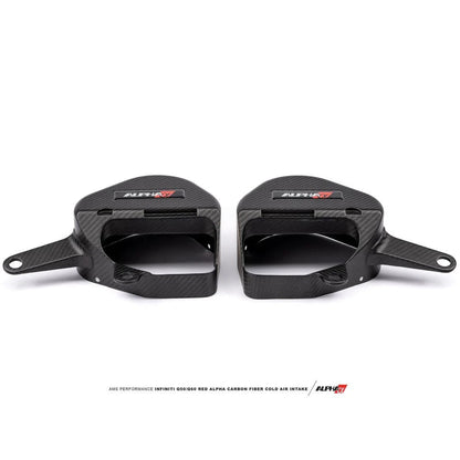 AMS Performance Red Alpha Matte Carbon Intake Kit (Infiniti Q50/Q60) - AMS