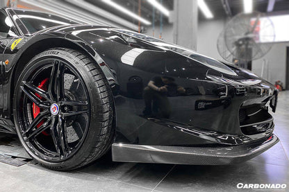 Carbonado 2010-2015 Ferrari F458 Coupe & Spider AP Style Carbon Fiber Front Lip