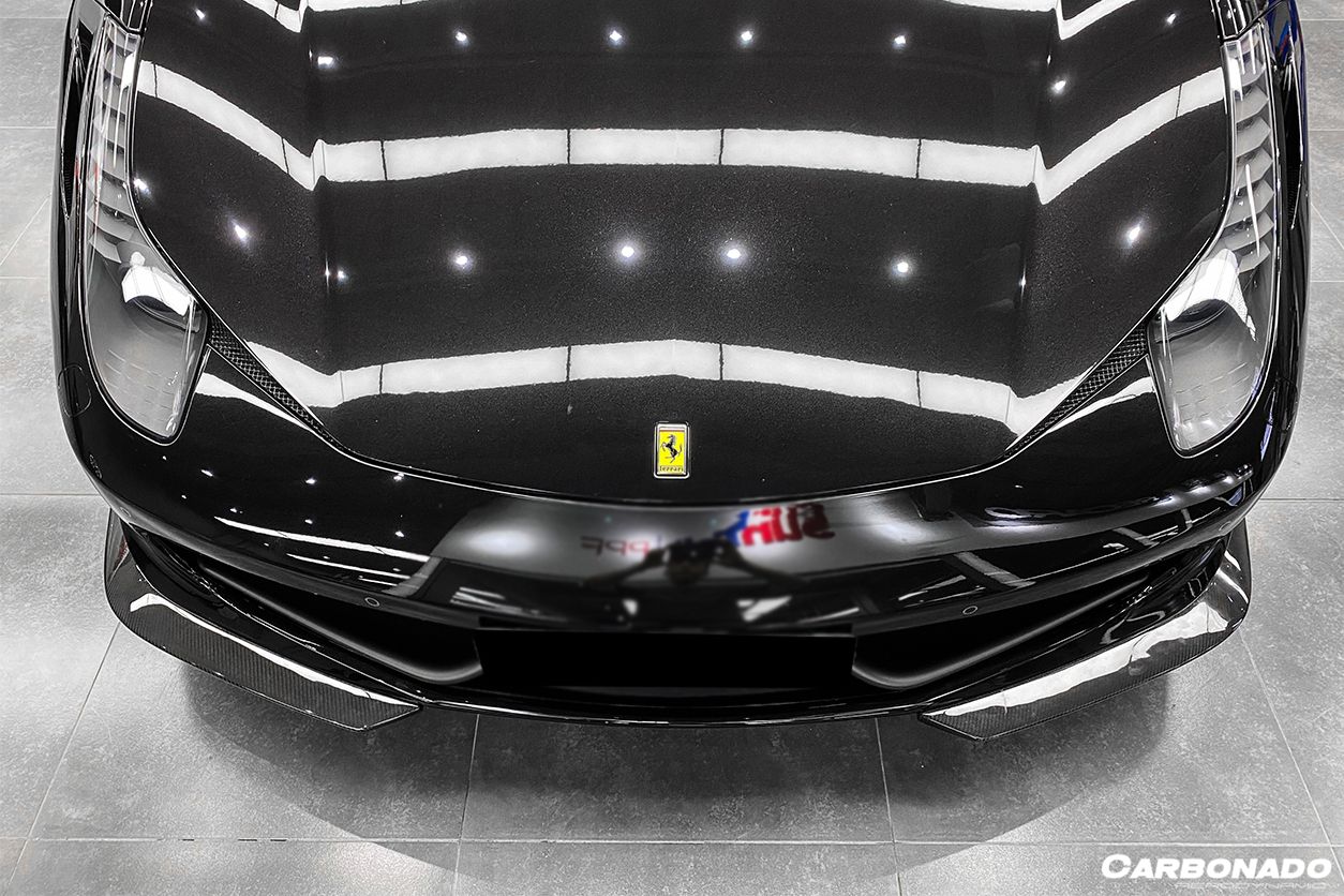Carbonado 2010-2015 Ferrari F458 Coupe & Spider AP Style Carbon Fiber Front Lip