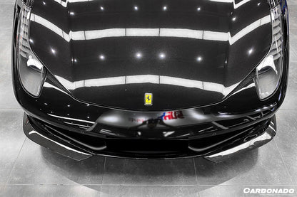 Carbonado 2010-2015 Ferrari F458 Coupe & Spider AP Style Carbon Fiber Front Lip