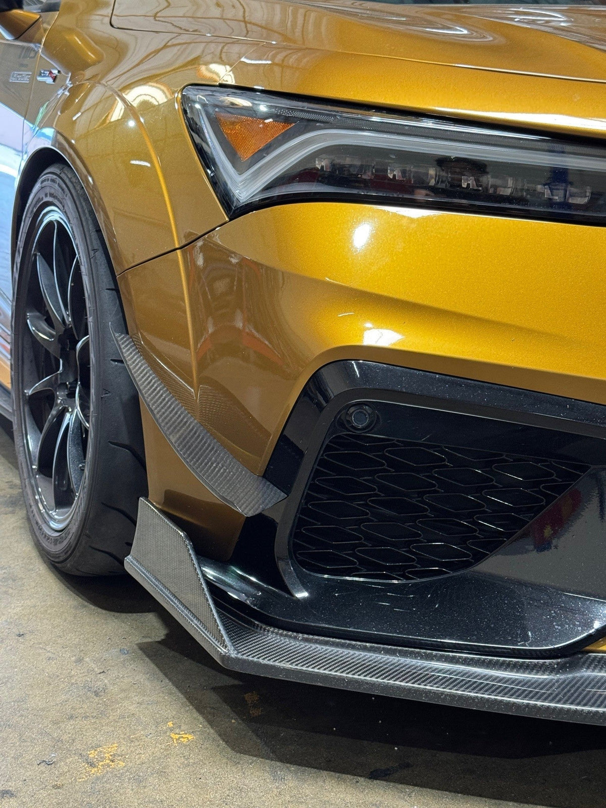 Carbon Fiber Front Bumper Canards - Acura DE5 Integra Type S (AB-924002)