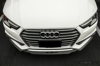 Molduras de ventilación del parachoques delantero de fibra de carbono estilo MD para AUDI B9 A4 Sport S4 Carbonado 2017-2018