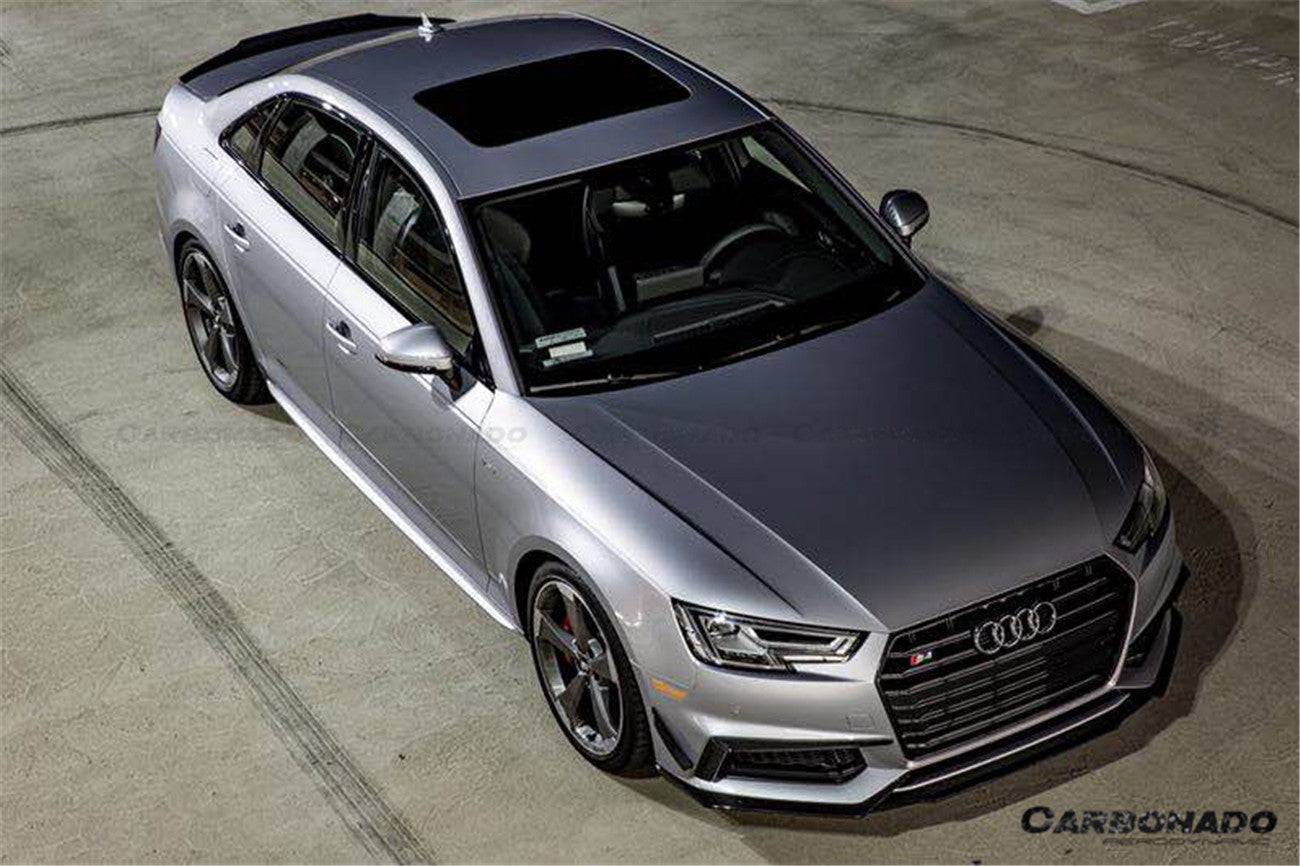 Carbonado 2017-2018 AUDI B9 A4 Sport  S4 MD Style Carbon Fiber Front Canards