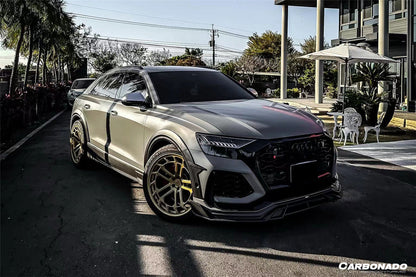 Carbonado 2020-2023 Audi RSQ8 AD Style Dry Carbon Fiber Front Lip Splitter