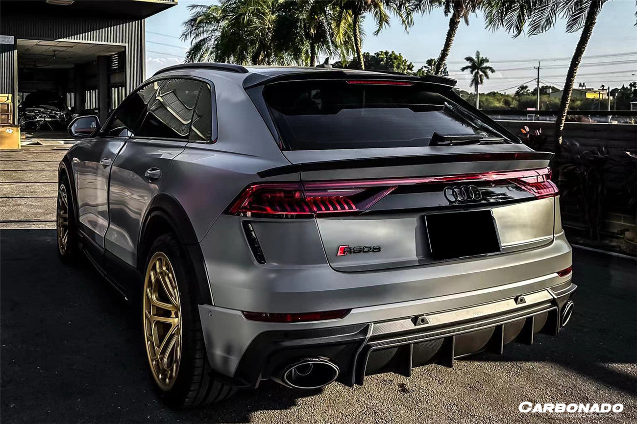 Carbonado 2020-2023 Audi RSQ8 AD Style Dry Carbon Fiber Roof Spoiler
