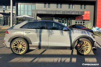 Carbonado 2019-2023 Audi Q8  SQ8  RSQ8 AD Style Dry Carbon Fiber Side Skirts