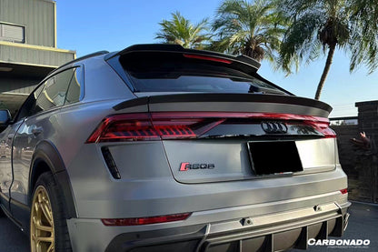 Carbonado 2019-2023 Audi Q8  SQ8  RSQ8 AD Style Dry Carbon Fiber Trunk Spoiler