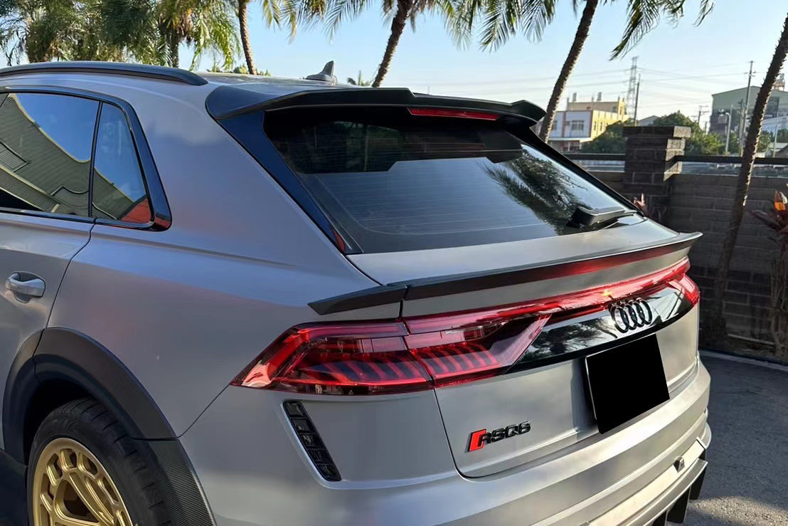 Carbonado 2019-2023 Audi Q8  SQ8  RSQ8 AD Style Dry Carbon Fiber Trunk Spoiler