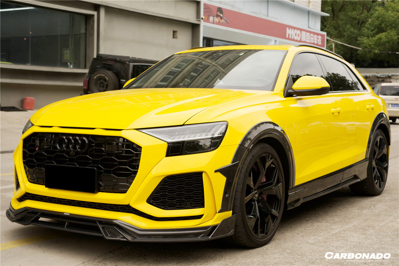 Carbonado 2020-2023 Audi RSQ8 AD Style Dry Carbon Fiber Front Lip Splitter