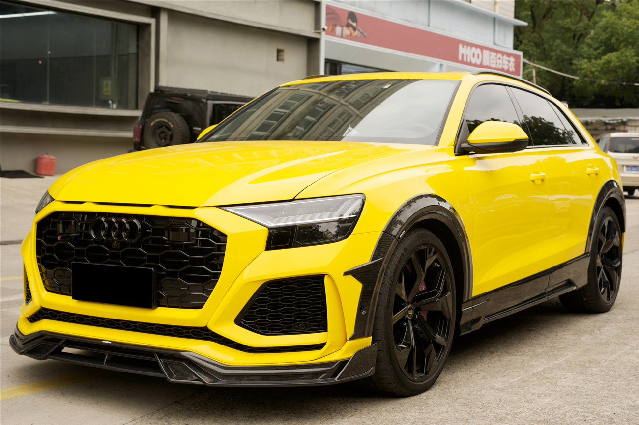 Carbonado 2020-2023 Audi RSQ8 AD Style Dry Carbon Fiber Fender Flare Wheel Trims