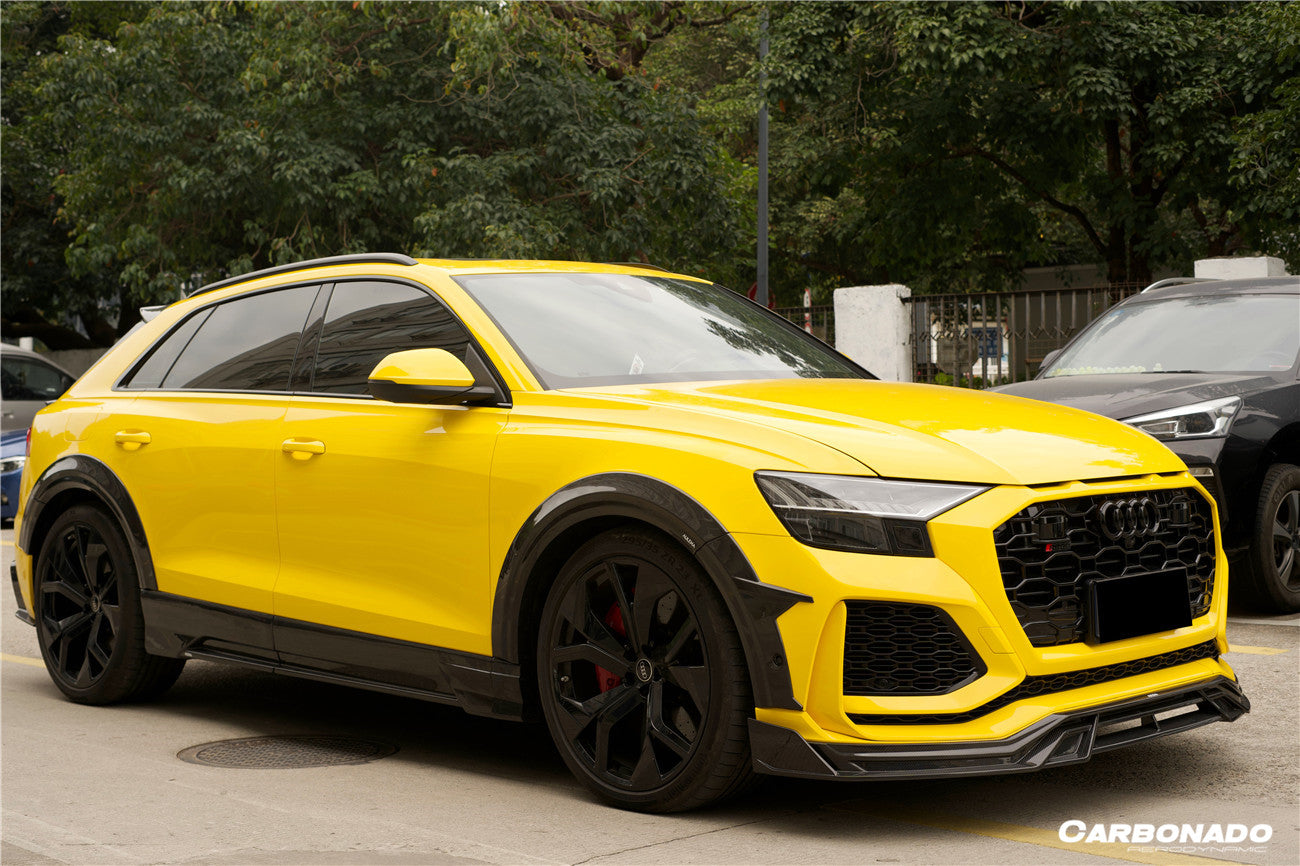 Carbonado 2019-2023 Audi Q8  SQ8  RSQ8 AD Style Dry Carbon Fiber Side Skirts