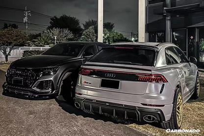 Carbonado 2020-2023 Audi RSQ8 AD Style Dry Carbon Fiber Roof Spoiler